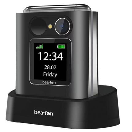 BEAFON Fold10 LTE - 4G, Silver Line, Großtastenklapphandy