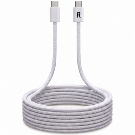 USB-C auf USB-C 60W schnellladekabel 2m weiß