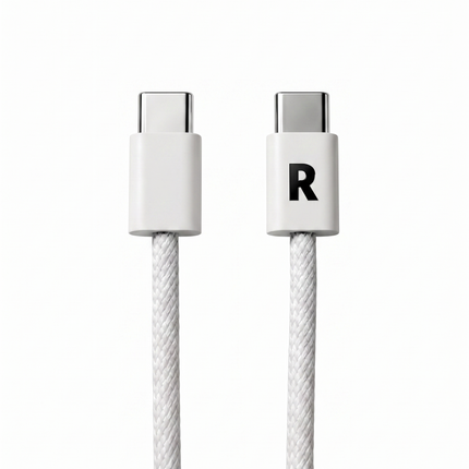 USB-C auf USB-C 60W schnellladekabel 2m weiß