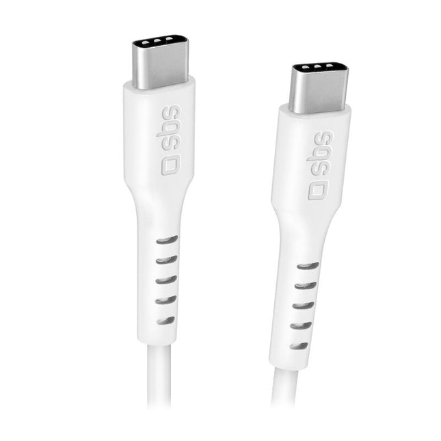 SBS USB-C zu USB-C Kabel 1,5m weiß